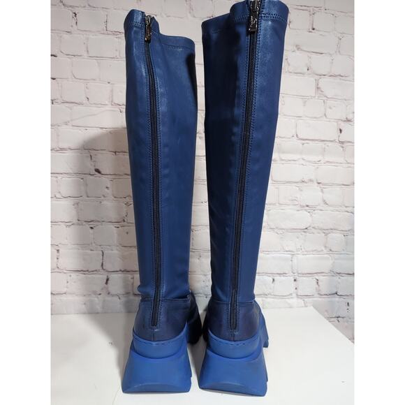 NIB Lofina Blue Over the Knee Boots size 41 - Picture 10 of 16